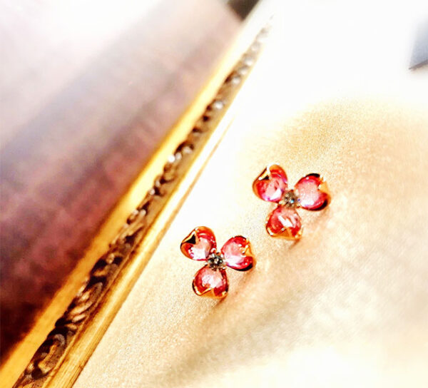 k18ピンクサファイアピアス