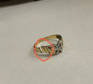 指輪切れの修理