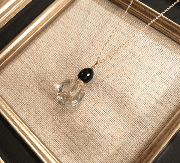 グリーンアメジスト/オニキスペンダント