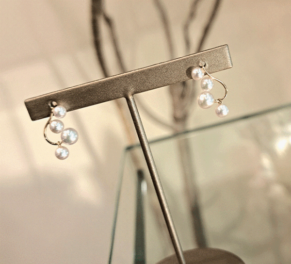 K18アコヤピアス