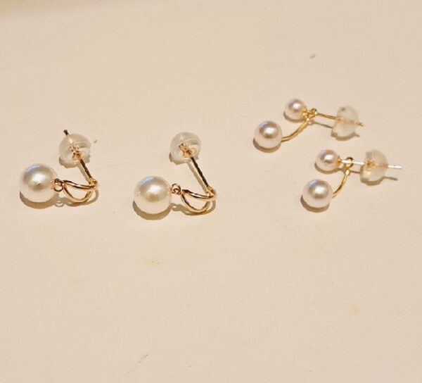 K18アコヤパールピアス