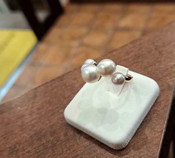 K18アコヤパールリング