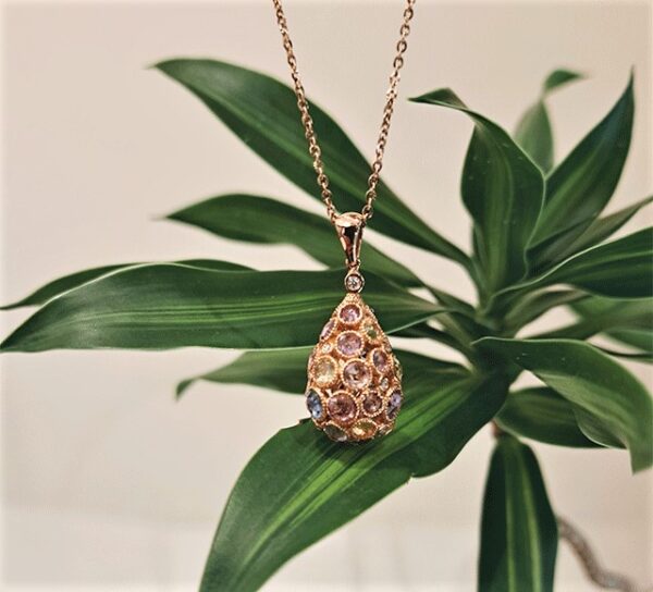 K18カラーサファイアペンダント