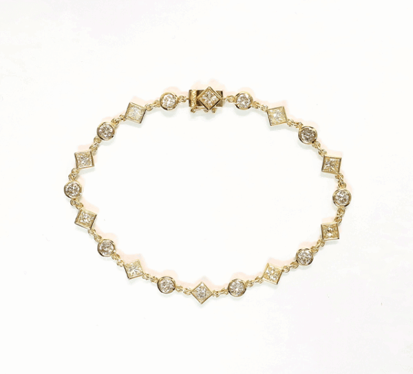 K18ダイヤブレスレット