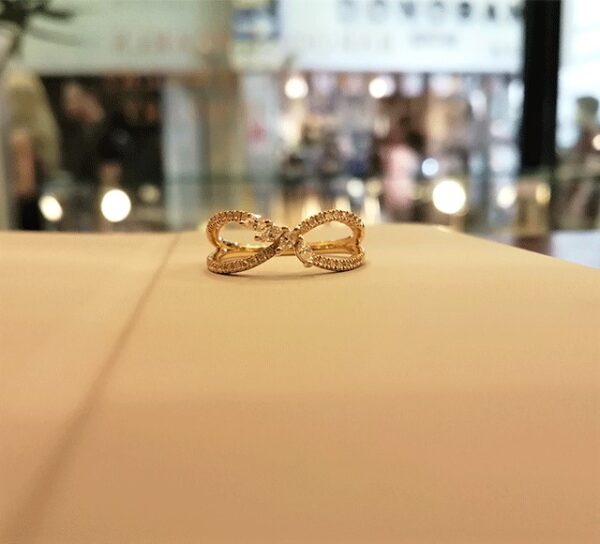 K18ダイヤモンドリング