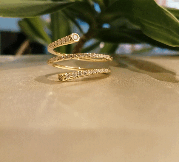 K18ダイヤモンドリング