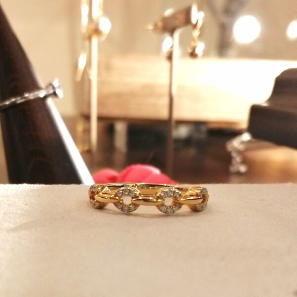 K18ダイヤモンドリング