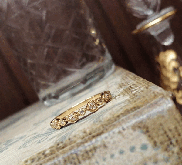 K18ダイヤモンドリング