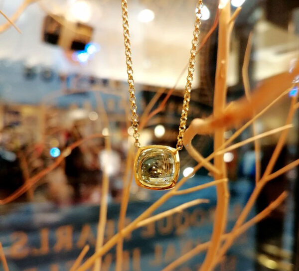 k18レモンクオーツペンダント