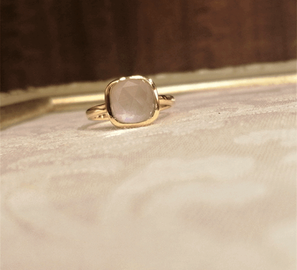 K18ピンクオパール/クオーツ