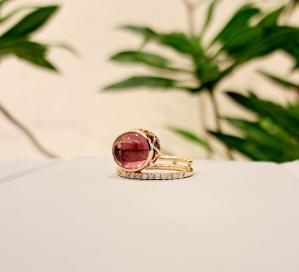 K18ピンクトルマリンリング