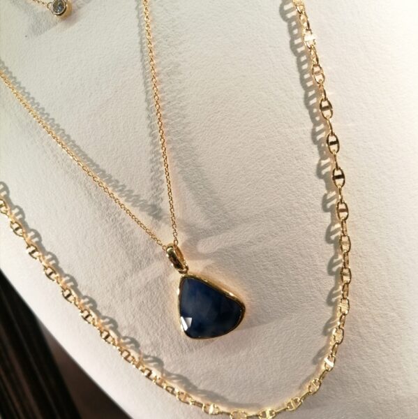 K18サファイアペンダント