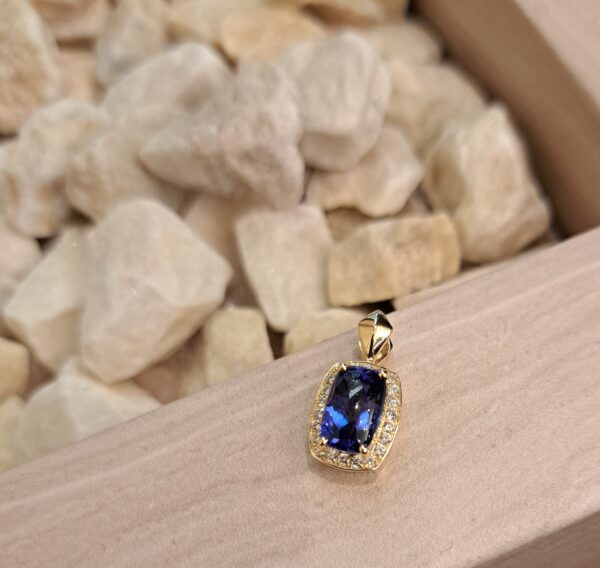 K18タンザナイトペンダントトップ