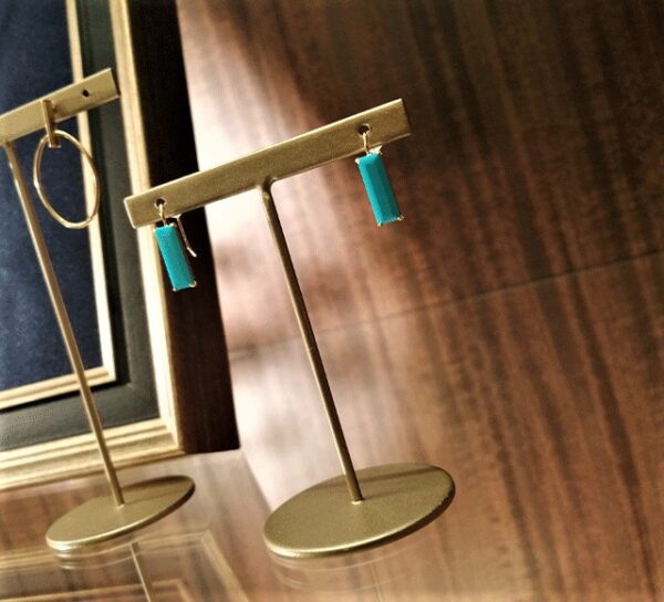 K18ターコイズピアス