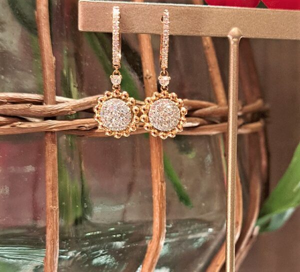 K18PGダイヤピアス