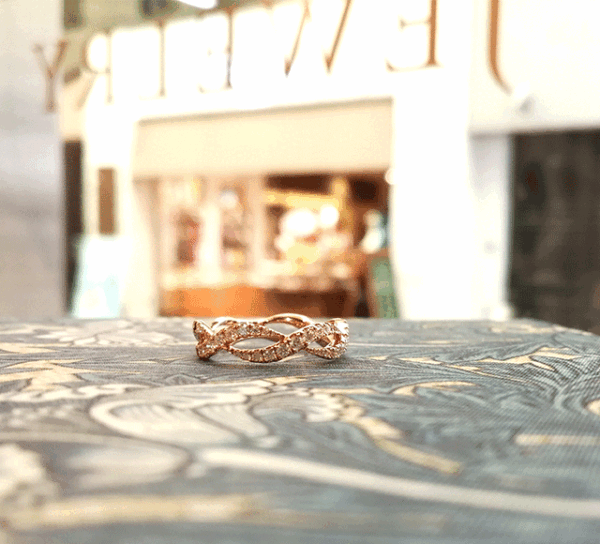 K18PGダイヤモンドリング