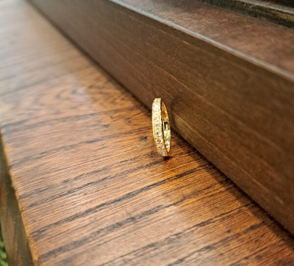 K18PG ハーフエタニティリング