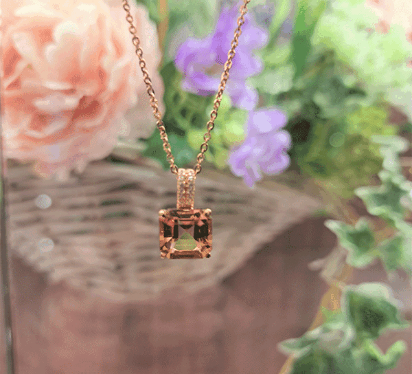 K18PGピンクトルマリンペンダント