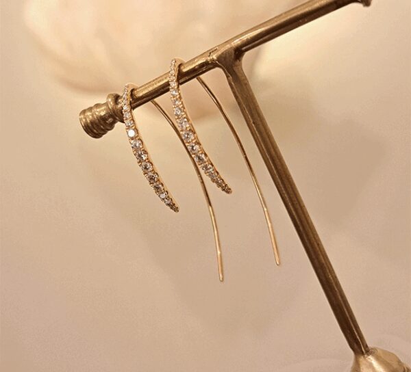 K18PGダイヤピアス