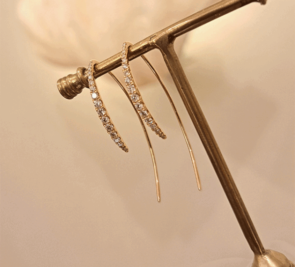 K18PGダイヤピアス