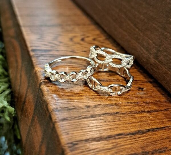 K18WGダイヤリングK18WGダイヤリング