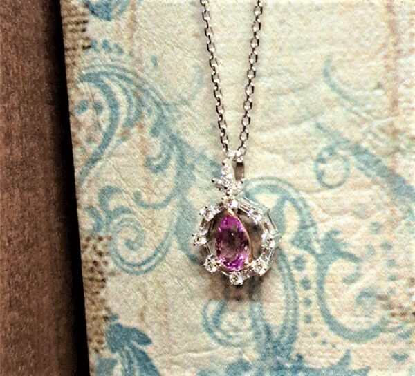 K18WGピンクインペリアルトパーズ