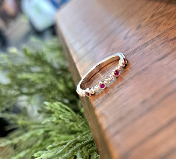 K18wgルビー/ダイヤリング