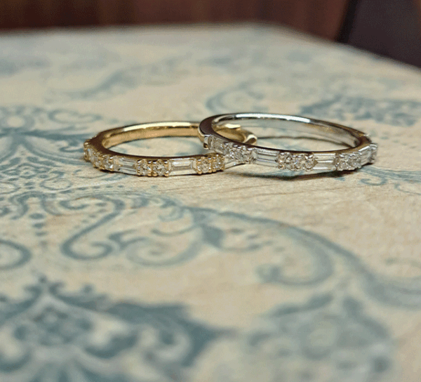 K18WG/YGダイヤモンドリング