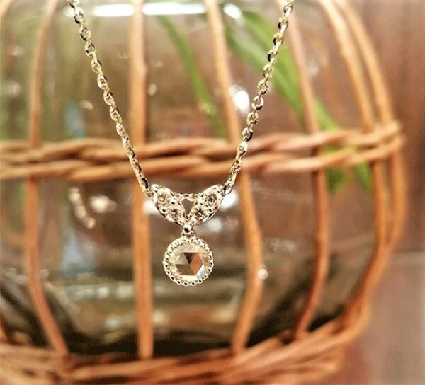 K18WGローズカットダイヤモンド