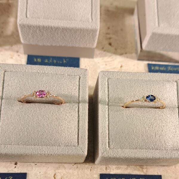 ptピンクサファイア/サファイアリング