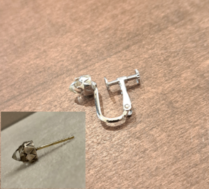 イヤリングにリフォーム