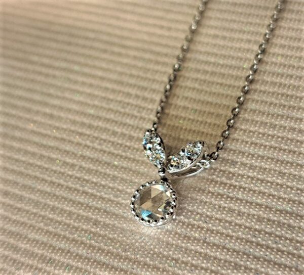 ローズカットダイヤモンドペンダント